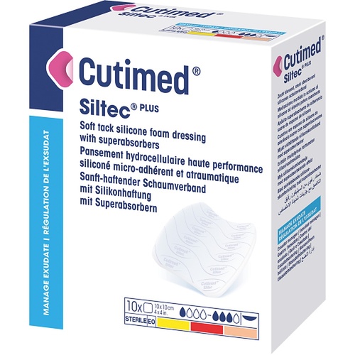 Cutimed Siltec B Sterile Dressing 10cm x 10cm 10 Pack