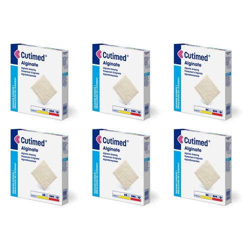 Cutimed Alginate Sterile Dressing 5cm x 5cm 10 Pack Bundle of 6