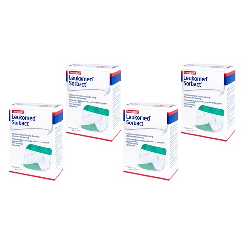 Leukomed Sorbact Sterile 8cm x 10cm 20 Pack Bundle of 4