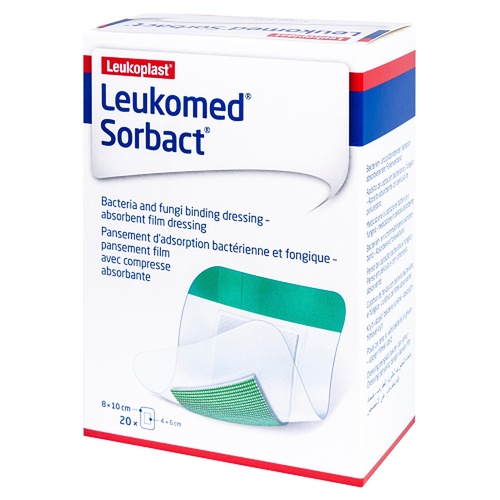 Leukomed Sorbact Sterile 8cm x 10cm 20 Pack