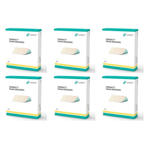 Cutimed Sorbact Foam Dressing Sterile 10cm x 10cm 10 Pack Bundle of 6