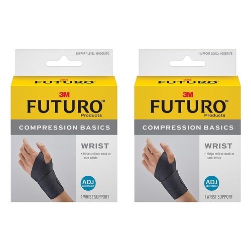 Futuro Wrap Around Wrist Support Adjustable Pack of 2