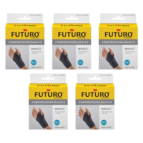 Futuro Wrap Around Wrist Support Adjustable Pack of 5