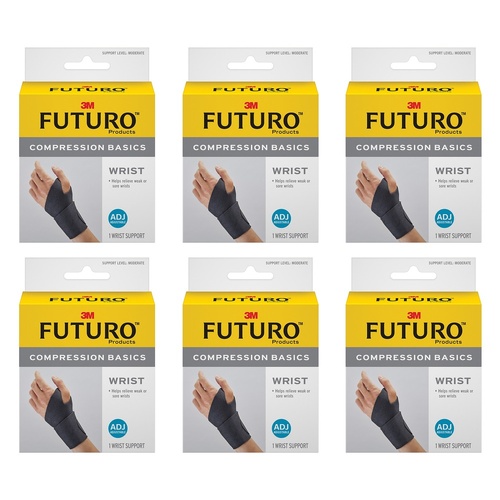 Futuro Wrap Around Wrist Support Adjustable Pack of 6