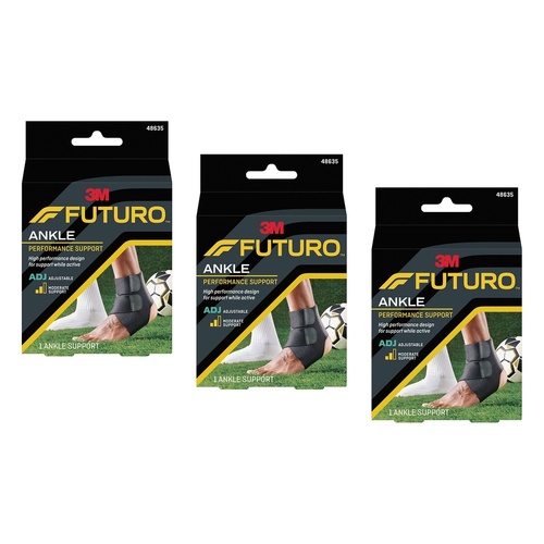 Futuro Performance Ankle Support Adjustable Pack of 3