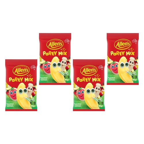 Allen's Party Mix 190g x 12 Bundle of 4