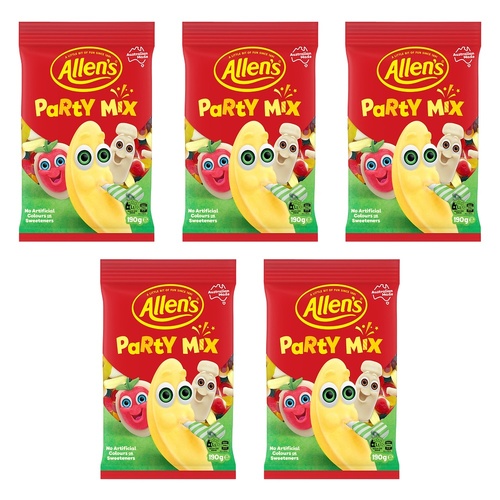 Allen's Party Mix 190g x 12 Bundle of 5