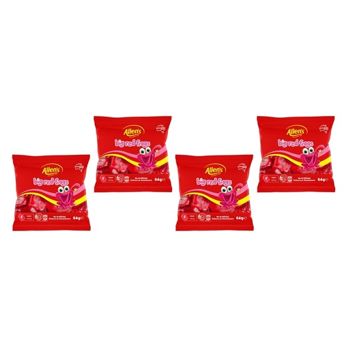 Allen's Frogs Alive Lollies Bag 64g x 12 Bundle of 4