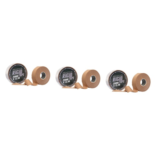 Medstock Rigid Strapping Tape Tan, 25 Millimetre, 13.7m Pack of 3