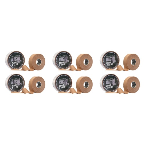 Medstock Rigid Strapping Tape Tan, 25 Millimetre, 13.7m Pack of 6