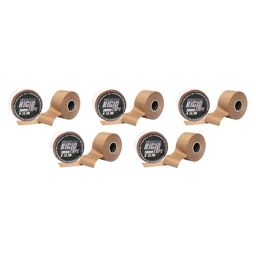 Medstock Rigid Strapping Tape Tan, 38 Millimetre, 13.7m Pack of 5