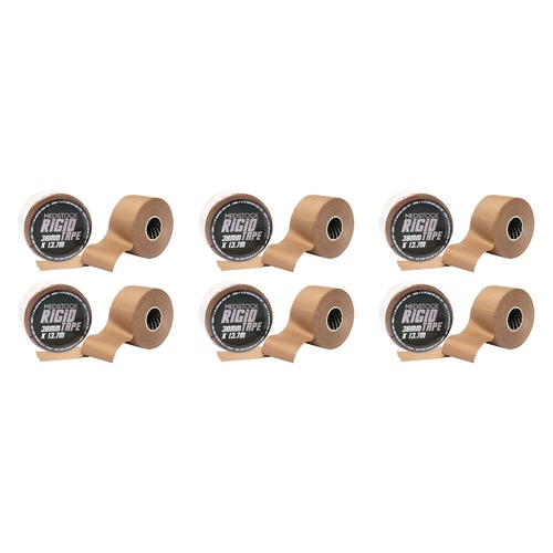 Medstock Rigid Strapping Tape Tan, 38 Millimetre, 13.7m Pack of 6