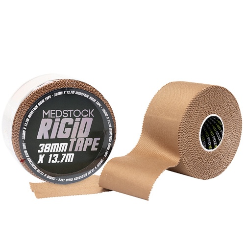 Medstock Rigid Strapping Tape Tan, 38 Millimetre, 13.7m