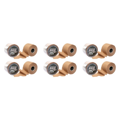 Medstock Rigid Strapping Tape Tan 50mm x 13.7m Pack of 6