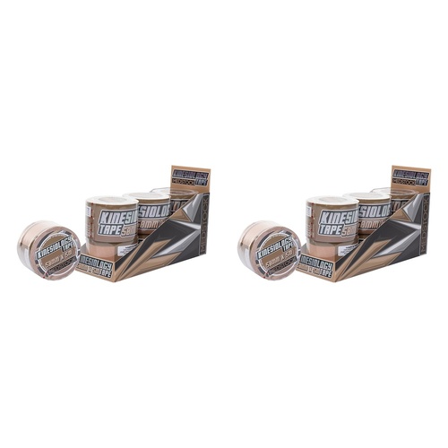 Medstock Kinesiology Tape Beige, 5m Roll Pack of 2