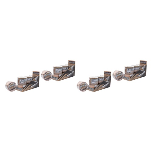 Medstock Kinesiology Tape Beige, 5m Roll Pack of 4