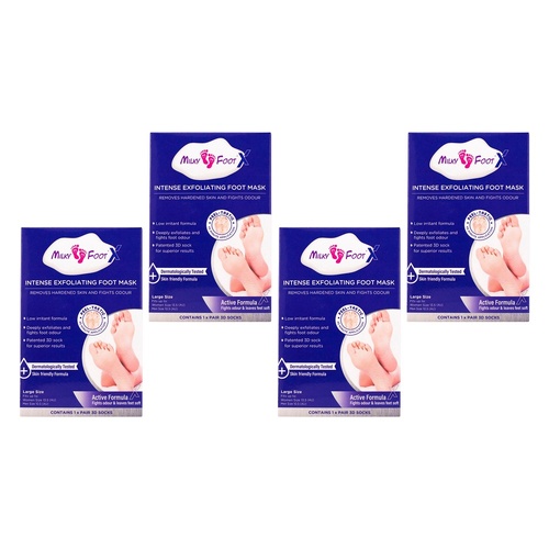 Milky Foot Active Exfoliating Foot Pads Pack of 4