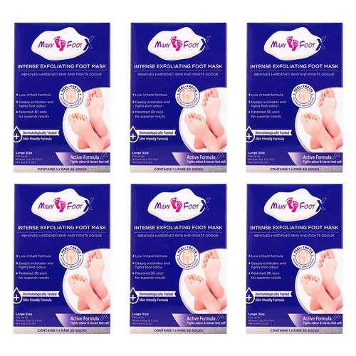 Milky Foot Active Exfoliating Foot Pads Pack of 6
