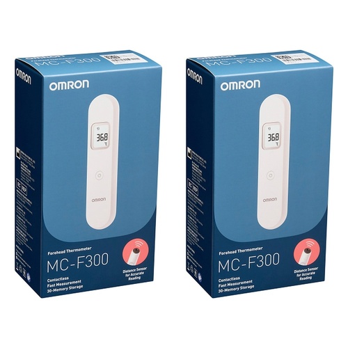 Omron Forehead Thermometer MC-F300 Pack of 2