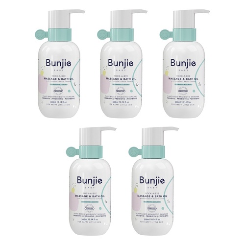 Bunjie Massage & Bath Oil 300mL Pack of 5