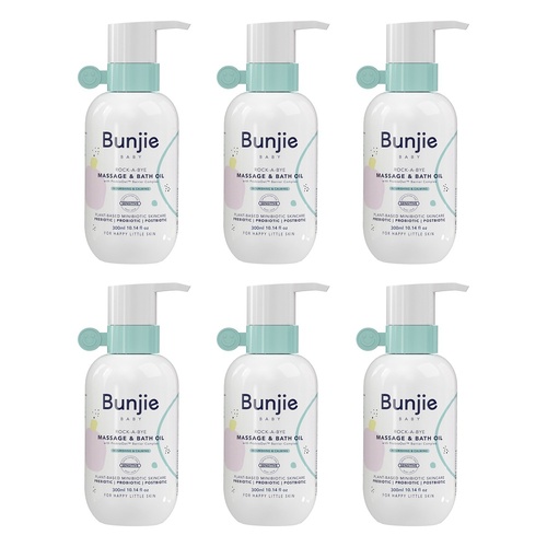 Bunjie Massage & Bath Oil 300mL Pack of 6
