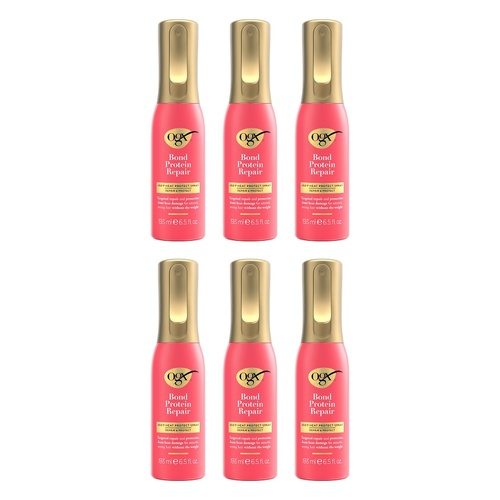 OGX Bond Protein Repair Heat Protect Leave-In Mist 193mL Pack of 6