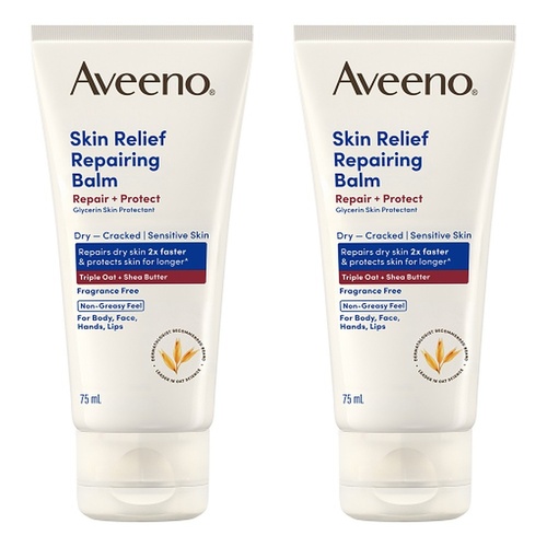 Aveeno Skin Relief Repairing Balm 75mL Pack of 2