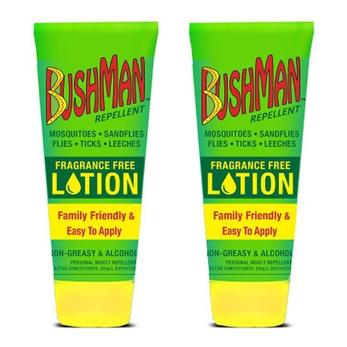 Bushman Fragrance Free Lotion 95mL Pack of 2