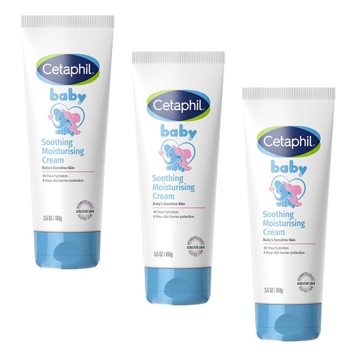 Cetaphil Baby Soothing Moisturising Cream 100g Pack of 3