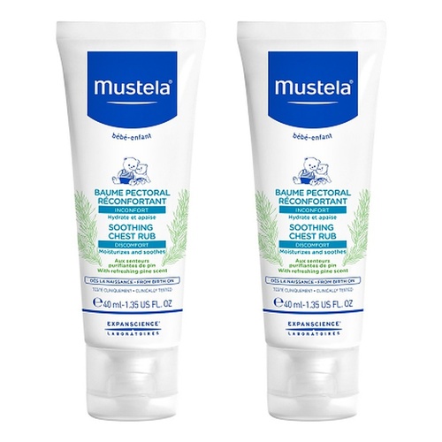 Mustela Soothing Chest Rub 40mL Pack of 2