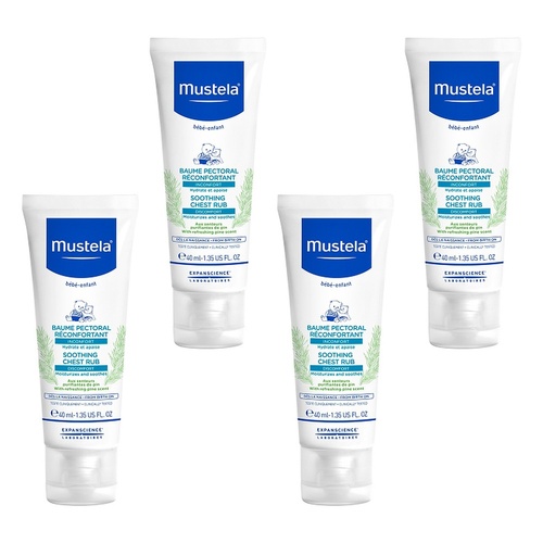 Mustela Soothing Chest Rub 40mL Pack of 4