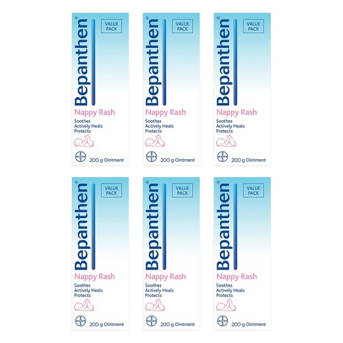 Bepanthen Nappy Rash Ointment 200g x 3 Bundle of 6