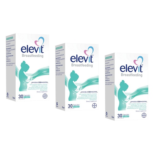 Elevit Breastfeeding 30 Capsules Pack of 3