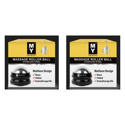 My Massage Roller Ball Stainless Steel x 6 Bundle of 2