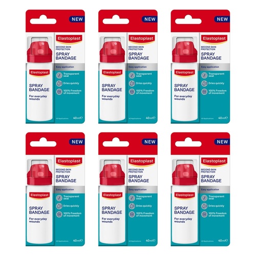 Elastoplast Second Skin Protection Spray Bandage 40mL Pack of 6