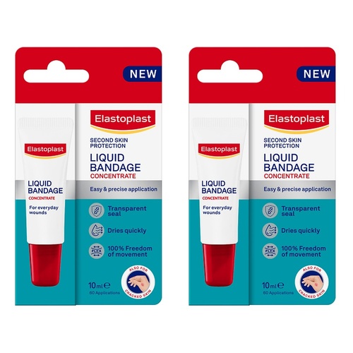 Elastoplast Second Skin Protection Liquid Bandage Concentrate 10mL Pack of 2