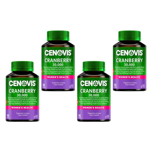Cenovis Cranberry 30,000 90 Capsules Pack of 4