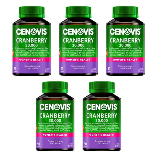 Cenovis Cranberry 30,000 90 Capsules Pack of 5