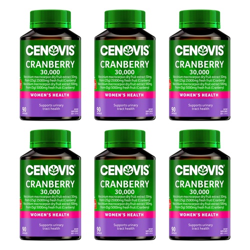 Cenovis Cranberry 30,000 90 Capsules Pack of 6
