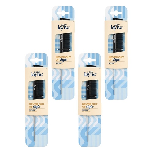 Lady Jayne Metal Tail Comb x 3 Bundle of 4