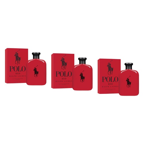 Ralph Lauren Polo Red EDT 125mL Refillable Pack of 3