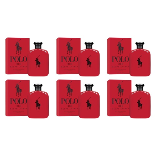 Ralph Lauren Polo Red EDT 125mL Refillable Pack of 6