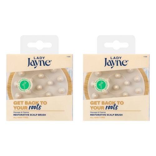 Lady Jayne Restorative Bamboo Scalp Brush x 3 Bundle of 2