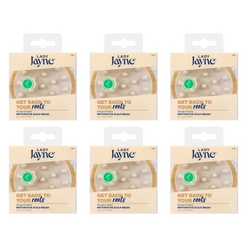 Lady Jayne Restorative Bamboo Scalp Brush x 3 Bundle of 6