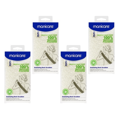 Manicare Exfoliating Back Scrubber x 3 Bundle of 4