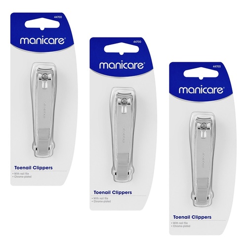 Manicare Clipper Toenail File Pack of 3
