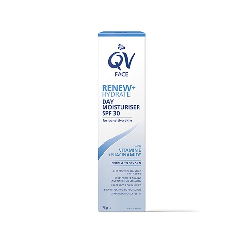 Ego QV Face Renew + Hydrate Day Moisturiser SPF30 75g