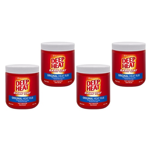 Deep Heat Game Day Original Heat Rub 500g Pack of 4
