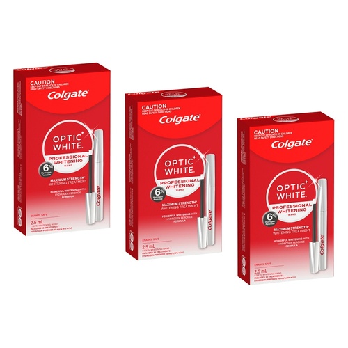 Colgate Optic White Professional Whitening Wand 2.5mL Pack of 3