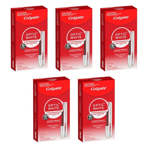 Colgate Optic White Professional Whitening Wand 2.5mL Pack of 5